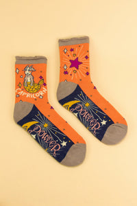 Bamboo Zodiac Capricorn Ankle Socks - Boutique on the Green