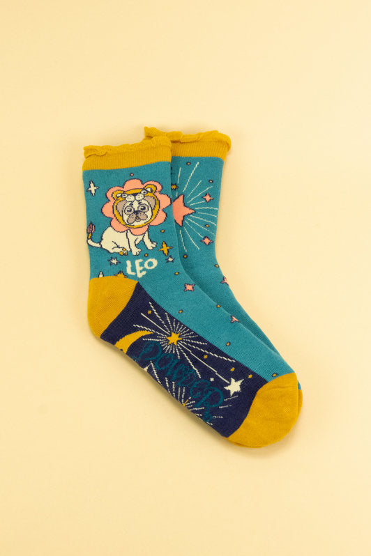 Bamboo Zodiac Leo Ankle Socks - Boutique on the Green