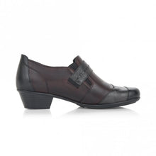 Load image into Gallery viewer, Leather Patchwork Strap Detail Heeled Shoe - Boutique on the Green

