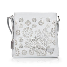 Load image into Gallery viewer, Remonte White &amp; Silver Front Cut Out Crossbody Bag - Boutique on the Green
