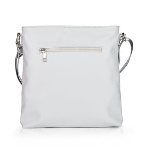 Remonte White & Silver Front Cut Out Crossbody Bag - Boutique on the Green