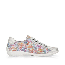 Load image into Gallery viewer, Remonte Tropical Print Leather Lace &amp; Zip Up Trainer - Boutique on the Green
