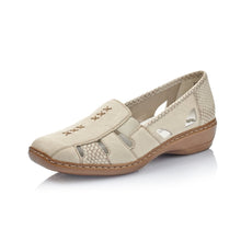 Load image into Gallery viewer, Rieker leather slip on cut out comfort shoe - Boutique on the Green
