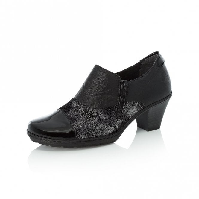 Patent & Shimmer Detail Heeled Shoe - Boutique on the Green