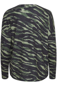 BYoung Sky Print Batwing Long Sleeve Pullover - Boutique on the Green