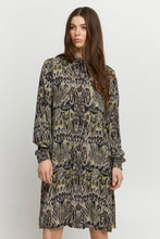 Load image into Gallery viewer, BYoung Josa Printed V-Neck &amp; Tie Long Sleeve Tunic Dress - Boutique on the Green
