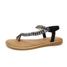Load image into Gallery viewer, Yasmine Glitzy Toe Loop Sandal - Boutique on the Green
