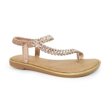 Load image into Gallery viewer, Yasmine Glitzy Toe Loop Sandal - Boutique on the Green
